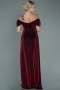 Long Burgundy Evening Dress ABU2657
