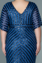 Indigo Long Plus Size Evening Dress ABU2309
