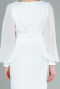 Long White Chiffon Evening Dress ABU2818
