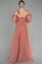 Long Onion Skin Evening Dress ABU2076