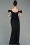 Long Black-Silver Evening Dress ABU2835