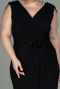 Long Black Plus Size Evening Dress ABU2854
