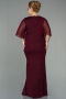 Long Burgundy Plus Size Evening Dress ABU2857