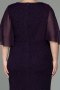 Long Purple Plus Size Evening Dress ABU2979