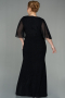 Long Black Plus Size Evening Dress ABU2857