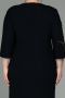 Midi Black Plus Size Evening Dress ABK1621