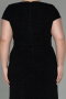 Long Black Plus Size Evening Dress ABU2870
