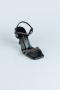 Black Leather Evening Shoe ABD1106