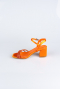 Orange Satin Evening Shoe ABS1104