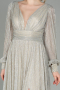 Long Beige Evening Dress ABU2905