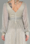Long Beige Evening Dress ABU2905