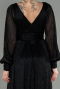 Long Black Evening Dress ABU2905