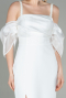 Long White Invitation Dress ABU2911