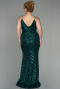 Long Emerald Green Plus Size Evening Dress ABU1661