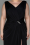 Long Black Plus Size Evening Dress ABU2931