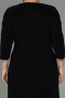 Long Black Plus Size Evening Dress ABU2922