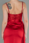 Long Red Satin Evening Dress ABU2130