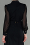 Short Black Chiffon Invitation Dress ABK1663