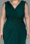 Long Emerald Green Plus Size Evening Dress ABU2854