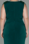 Long Emerald Green Plus Size Evening Dress ABU2854