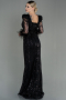 Black Long Mermaid Prom Dress ABU2938