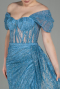 Indigo Long Evening Dress ABU2706