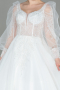 White Wedding Dress ABG012