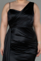 Long Black Plus Size Evening Dress ABU2932