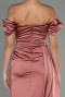 Onion Skin Long Satin Engagement Dress ABU1606