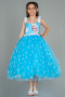 Long Blue Girl Dress ABU3028