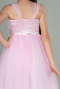 Powder Color Long Girl Dress ABU3031