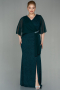 Long Emerald Green Plus Size Evening Dress ABU2857