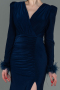 Navy Blue Long Evening Dress ABU2804