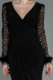 Long Black Evening Dress ABU3008