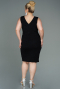 Midi Black Oversized Evening Dress ABK1752