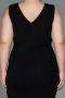 Midi Black Oversized Evening Dress ABK1752