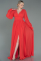 Orange Long Chiffon Evening Dress ABU1702