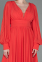 Orange Long Chiffon Evening Dress ABU1702