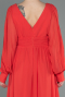 Orange Long Chiffon Evening Dress ABU1702