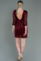 Burgundy Short Evening Dress ABK1599