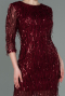 Burgundy Short Evening Dress ABK1599