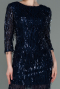 Navy Blue Short Evening Dress ABK1599