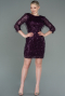Plum Short Evening Dress ABK1599