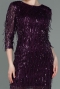 Plum Short Evening Dress ABK1599