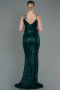 Emerald Green Long Mermaid Evening Dress ABU892