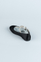 Black Satin Kids Shoe HRB185