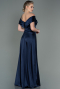 Long Navy Blue Prom Gown ABU3157
