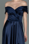 Long Navy Blue Prom Gown ABU3157