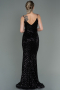 Black Long Mermaid Evening Dress ABU892