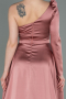 Onion Skin Long Satin Evening Dress ABU2610